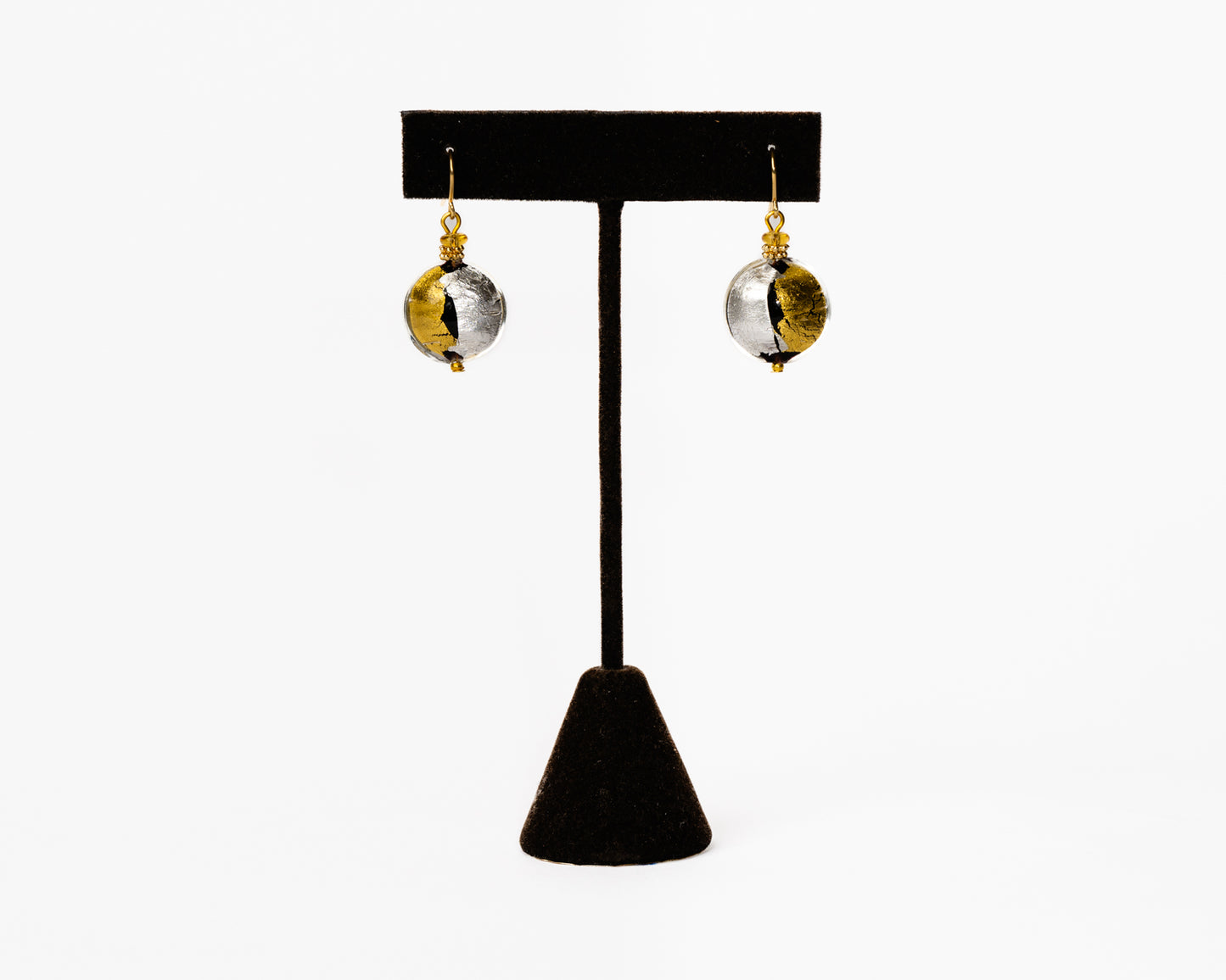Murano Glass Sun and Moon Earrings