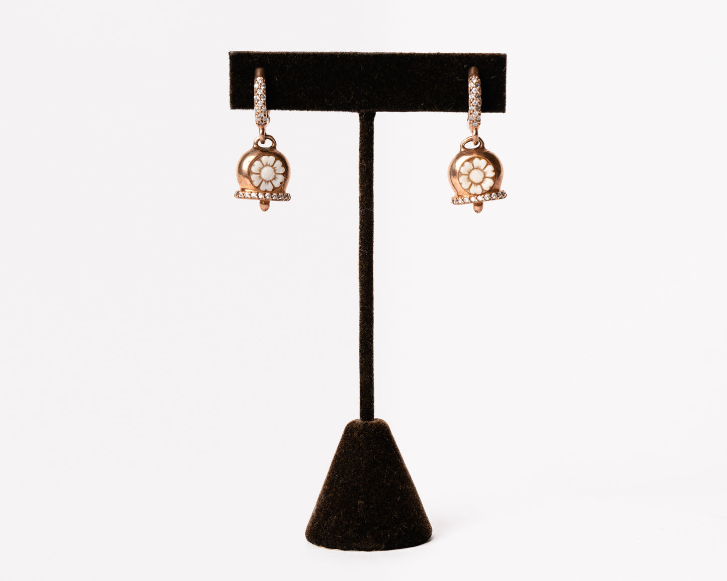 Italian Artisan Rose Gold Daisy Earring