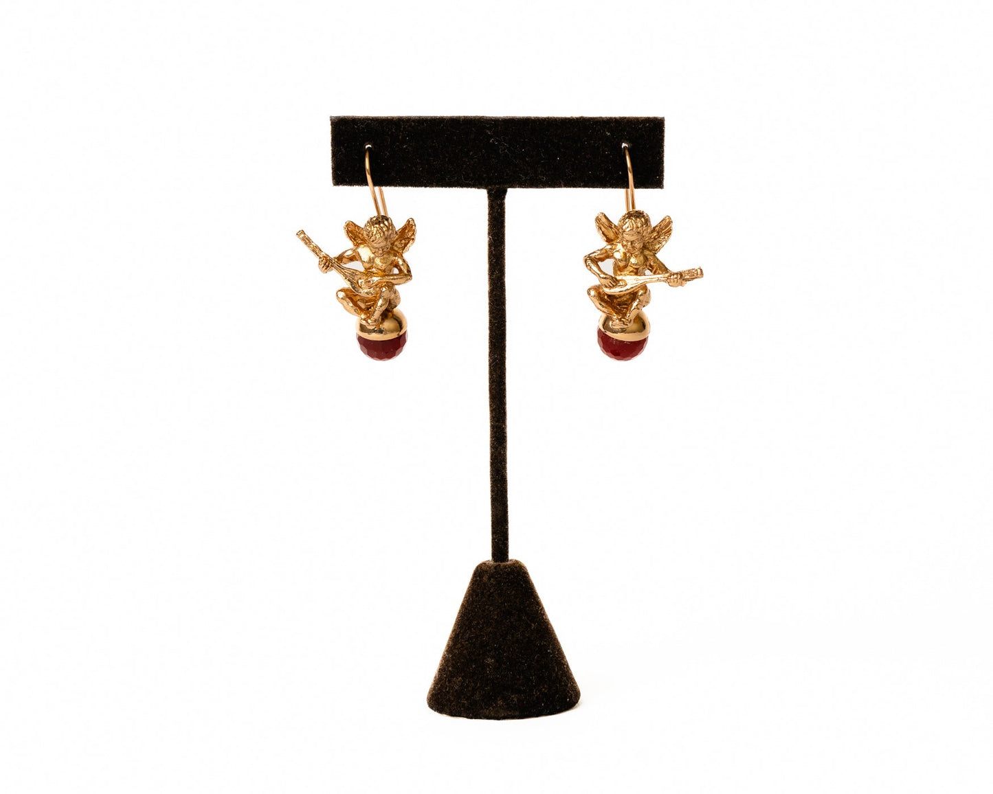 Musical Cherub Drop Earrings