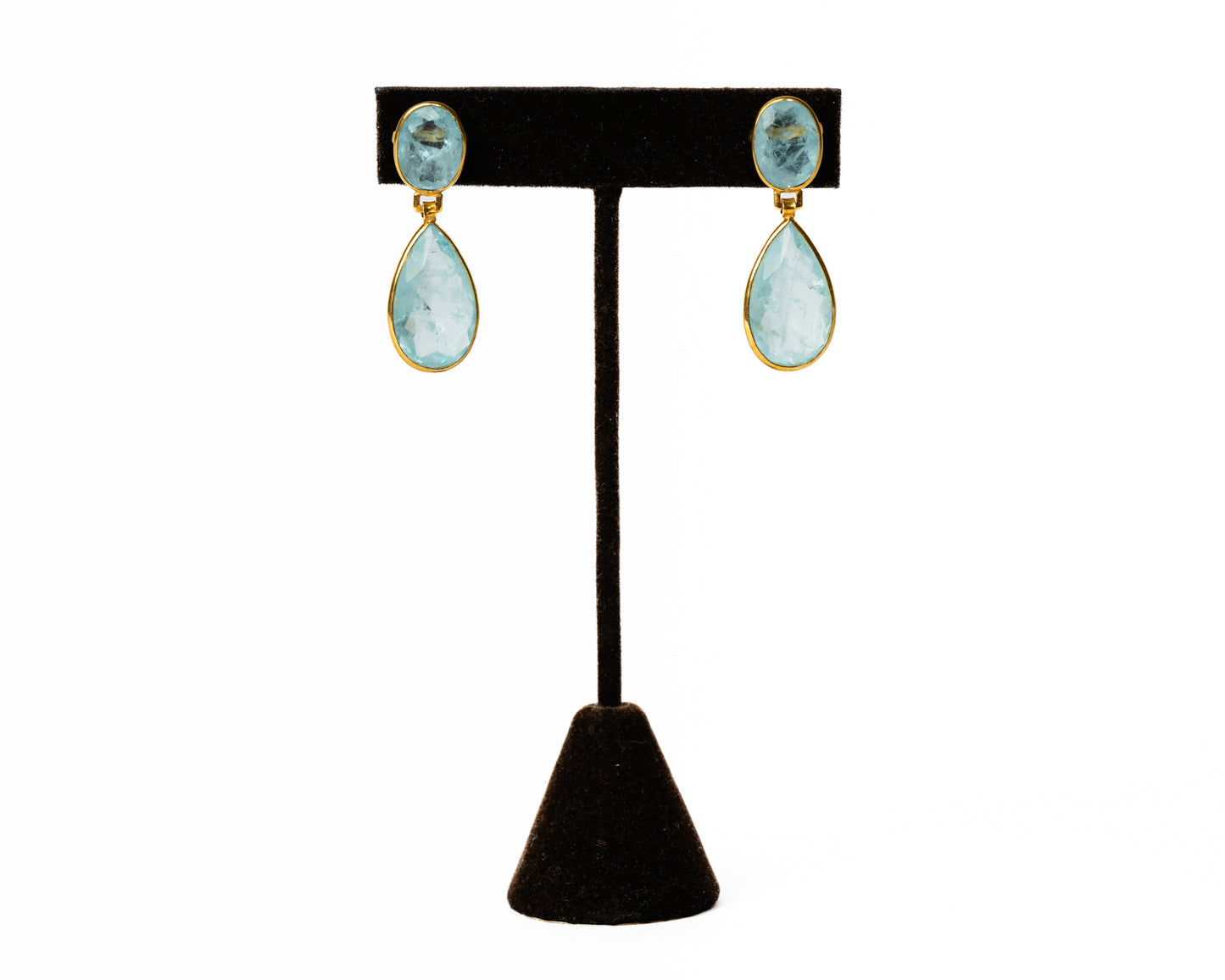Italian Artisan Gold Blue Dream Earrings