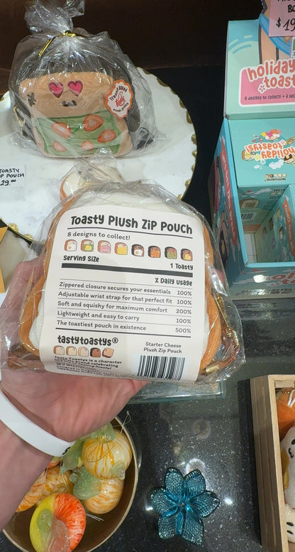 Toasty Plush Zip Pouch - Starter Cheese