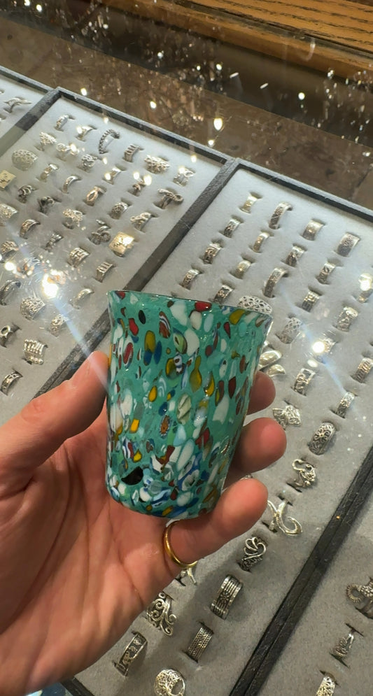 Mosaic Murano Glass Tumbler