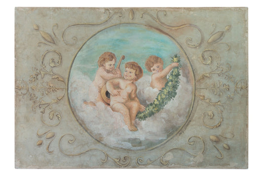 Musical Cherubs Italian Fresco