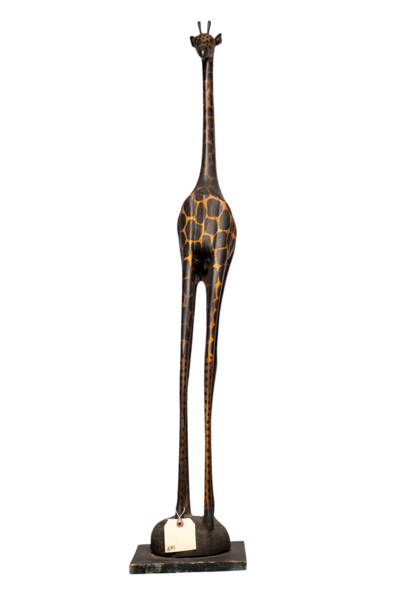 Hand-carved Kenyan Giraffe Figure