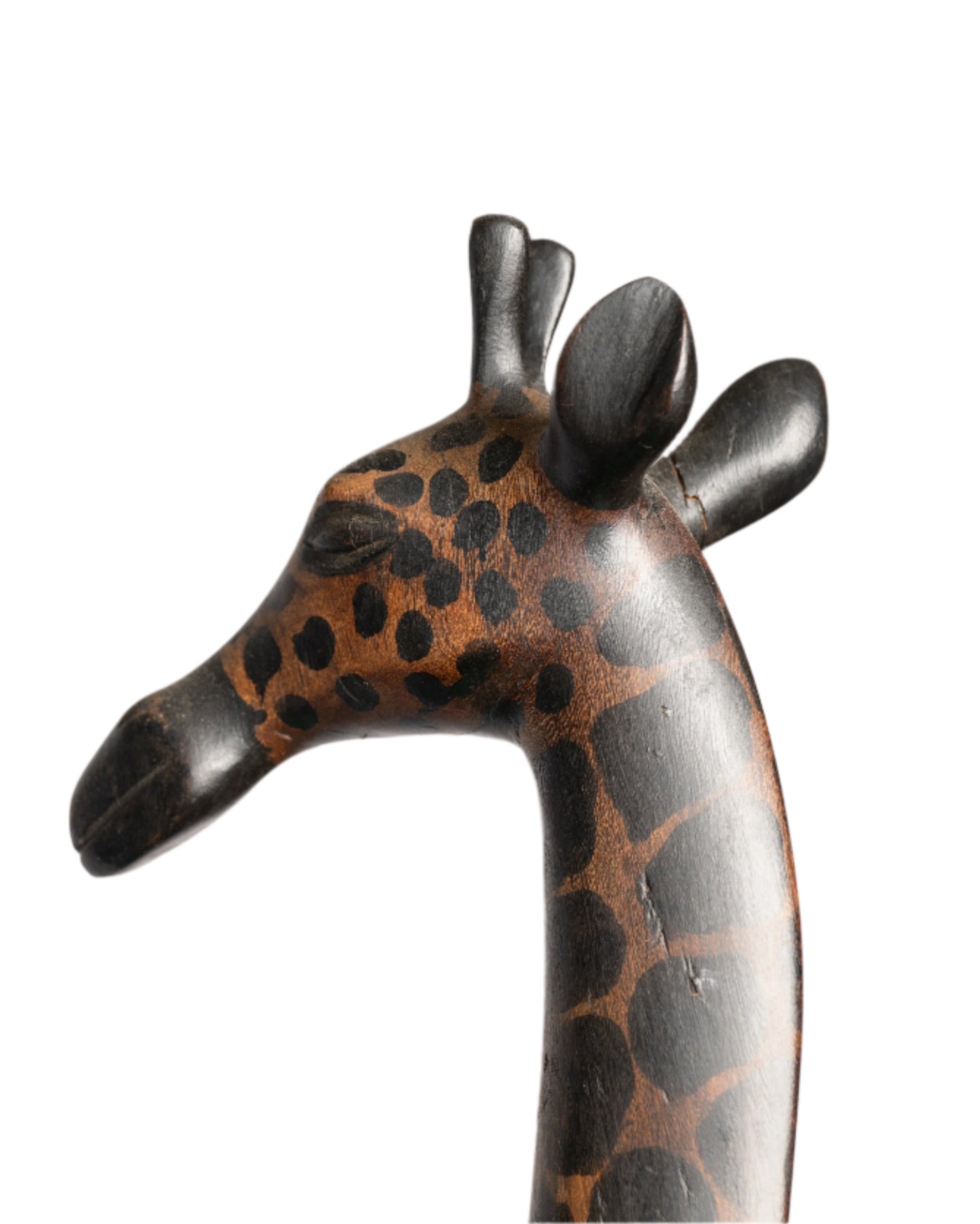 Hand-carved Kenyan Giraffe Figure