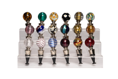 Hand-blown Murano Glass Bottle Stoppers