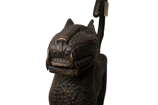 Benin Bronze Leopard Pair 1