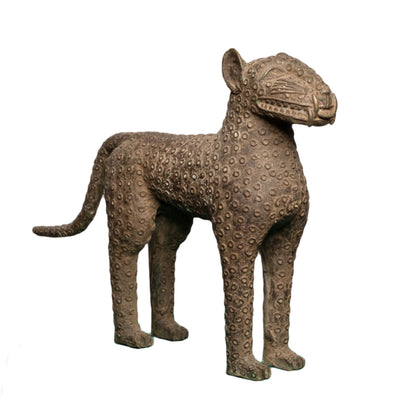 Benin Bronze Leopard Pair 2