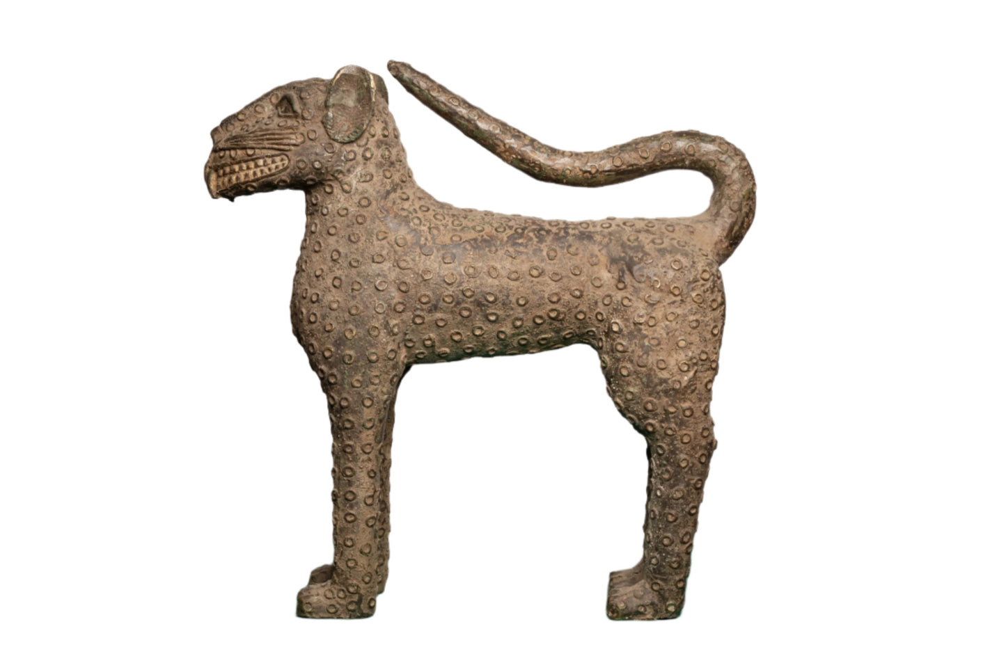 Benin Bronze Leopard Pair 2