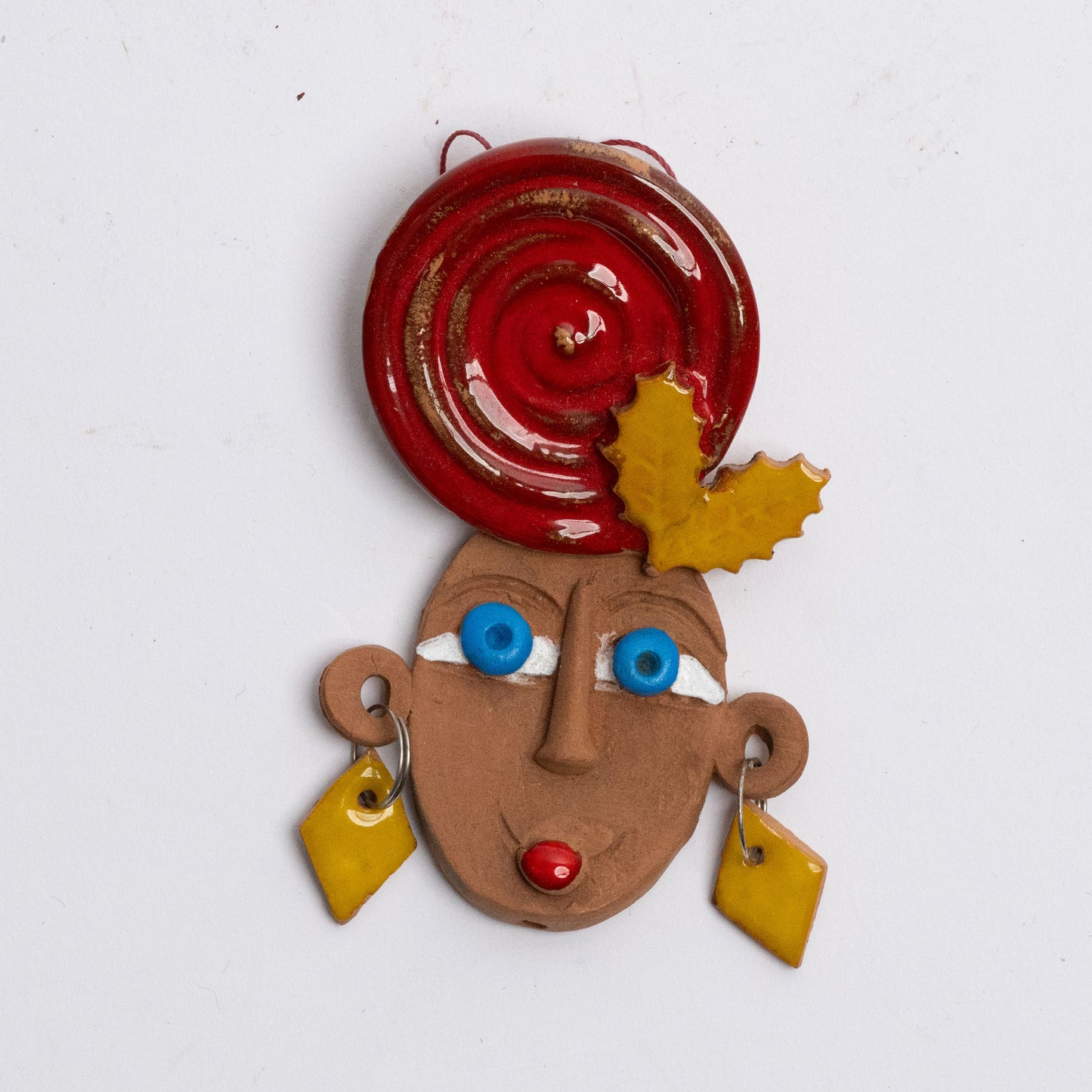 Italian Handcrafted Terracotta Goddess Ornament