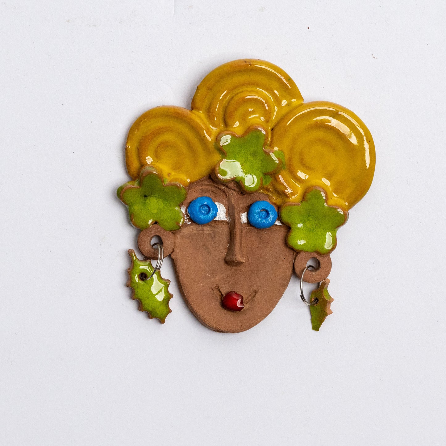 Italian Handcrafted Terracotta Goddess Ornament