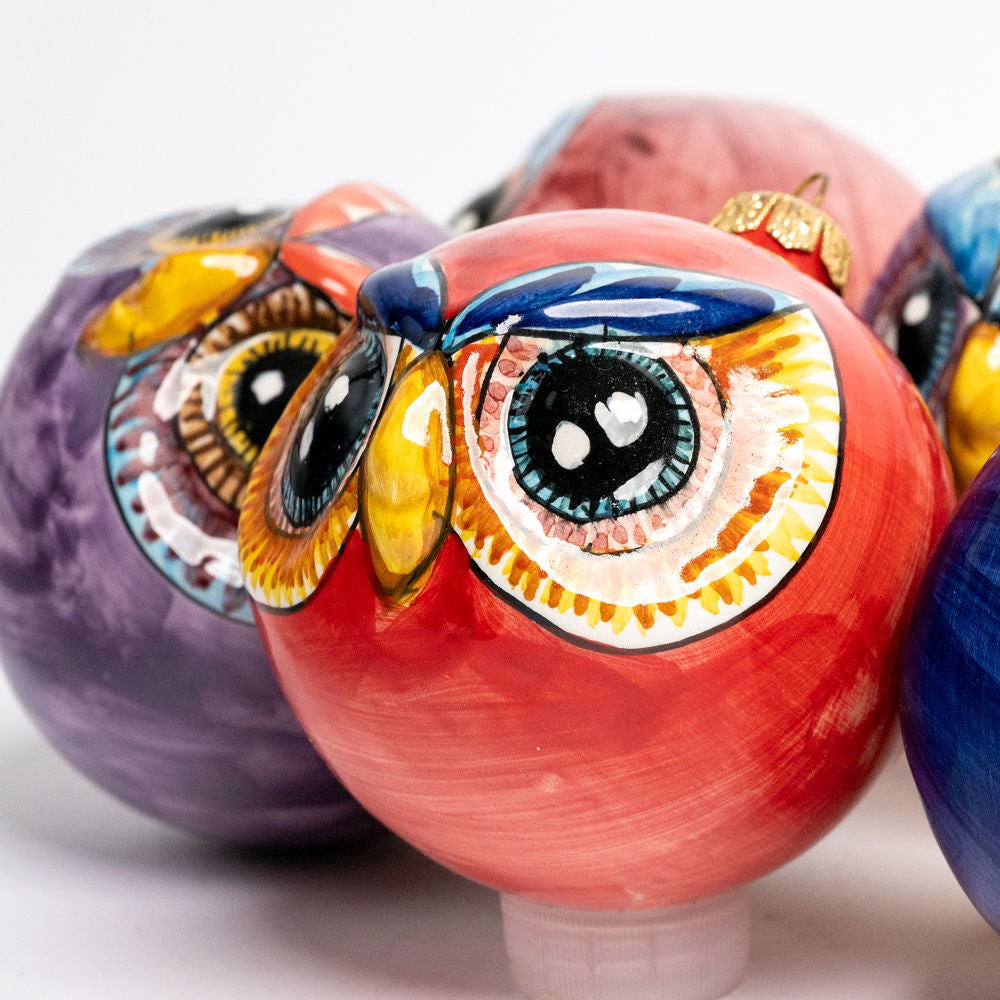 Hand Painted Owl Ornaments
