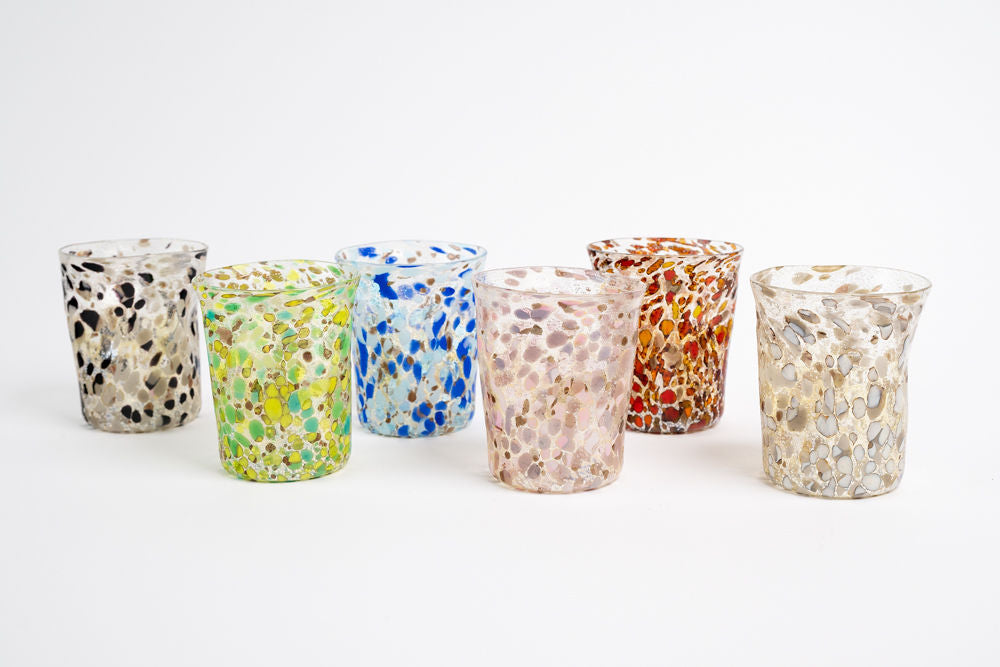 Murano Enchanted Speckled Glasses