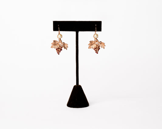 Italian Artisan Gold Fine Wine Earrings
