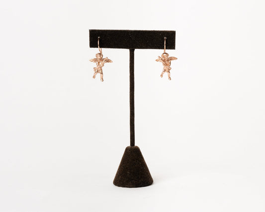 Rose Gold Cupid Earrings