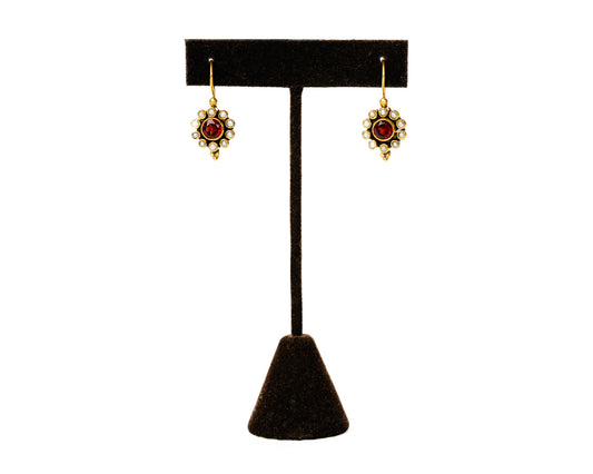Italian Artisan Gold Sun Burst Earrings