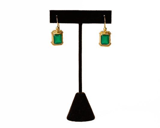 Italian Artisan Gold Cleopatra Earrings