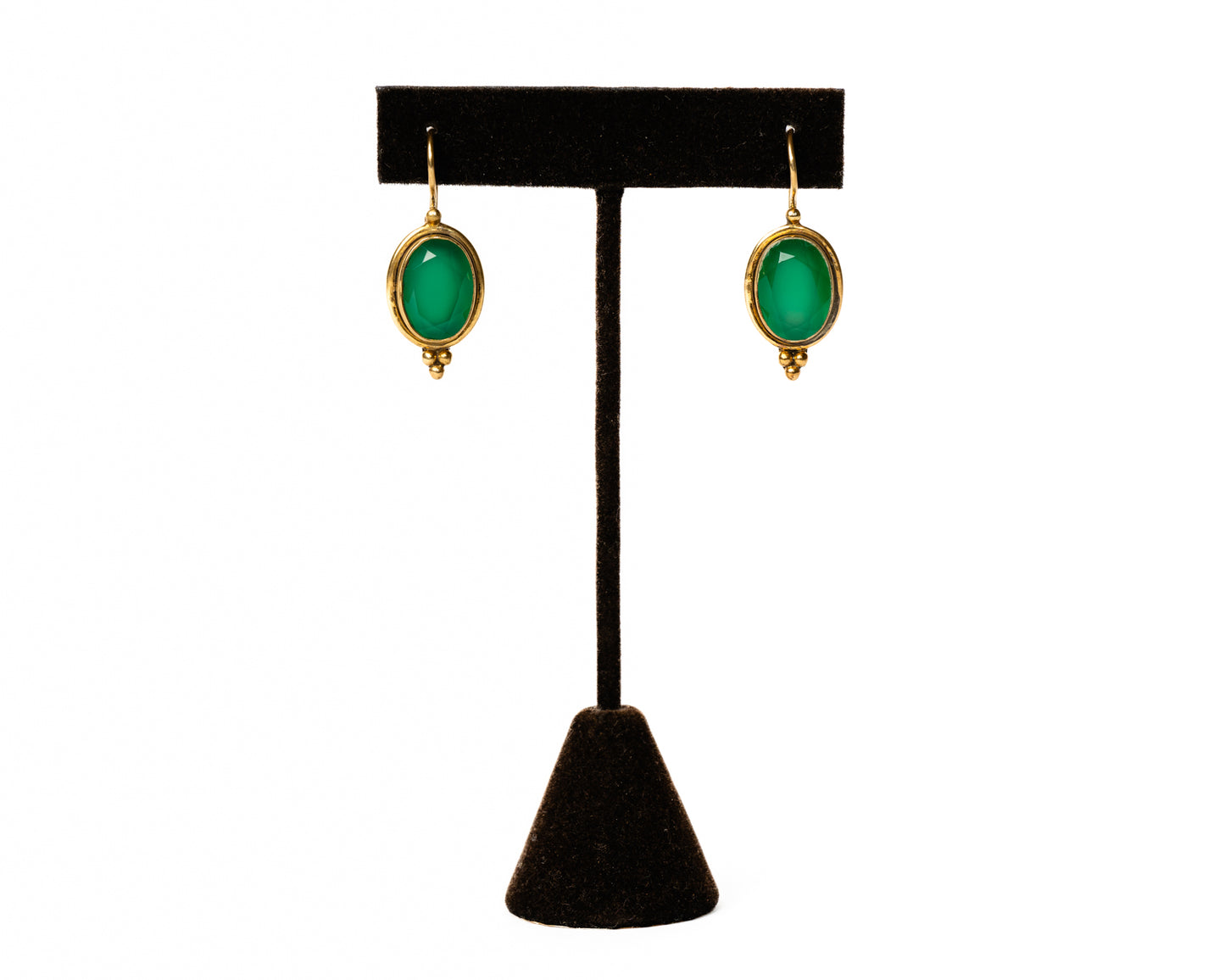 Italian Artisan Gold Florentine Crest Earrings