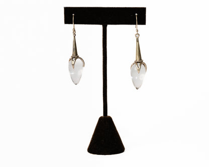 Sterling Silver Moonstone Rose Buds