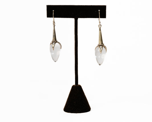 Sterling Silver Moonstone Rose Buds