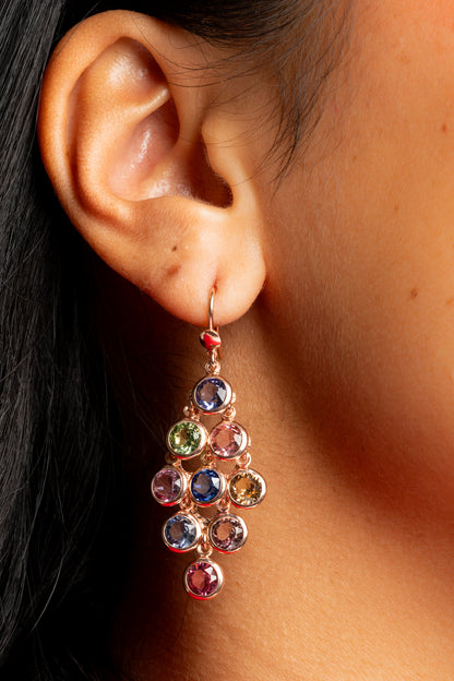 Italian Artisan Rose Gold Expression Earrings