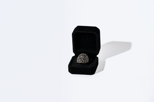 Sterling Silver Floral Crest Wrap Ring