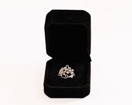 Sterling Silver Double Flower Ring