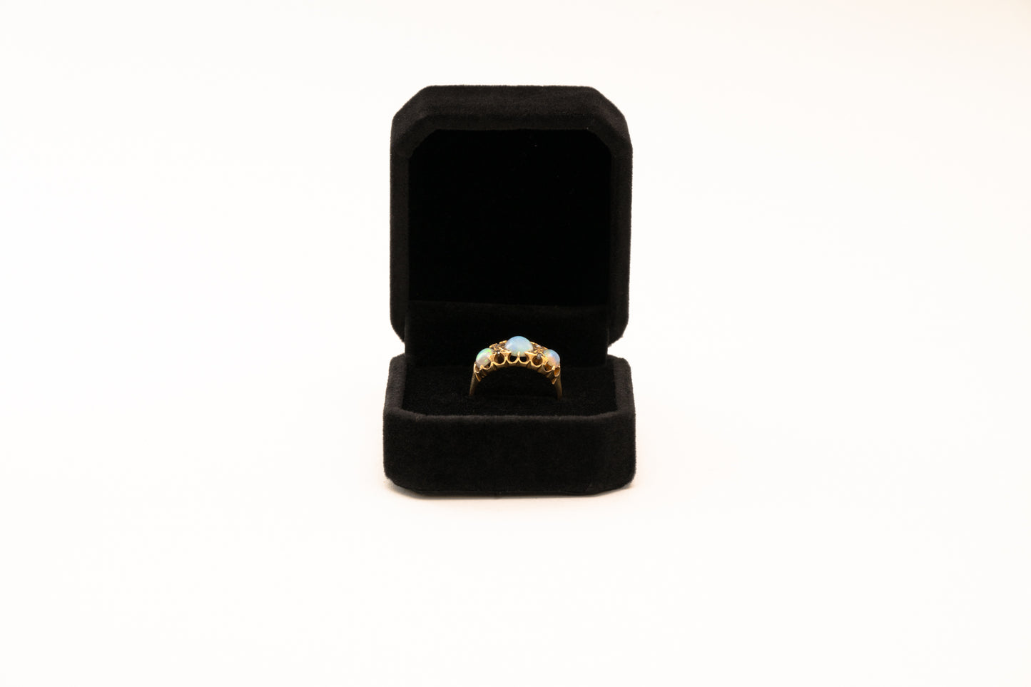 18k Gold Opal Tiara Ring