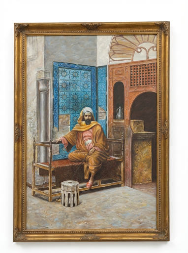 Orientalist Moorish Interior Painting