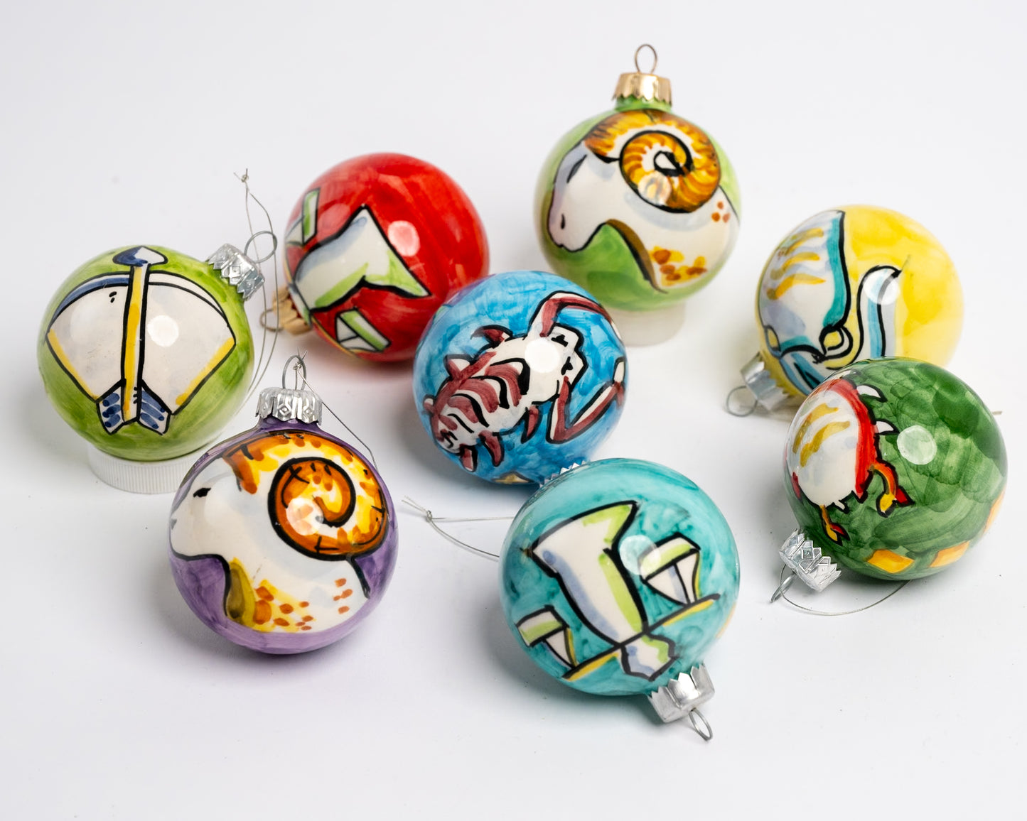 Hand Painted Zodiac Ornaments